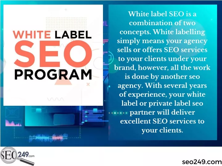 white label seo is a combination of two concepts