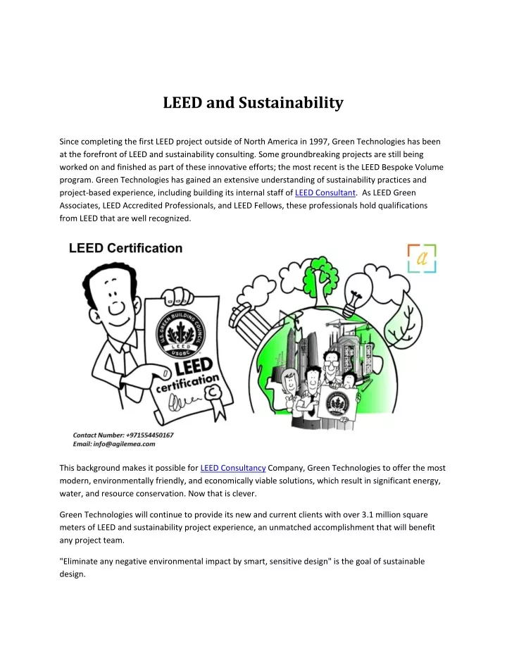 leed and sustainability