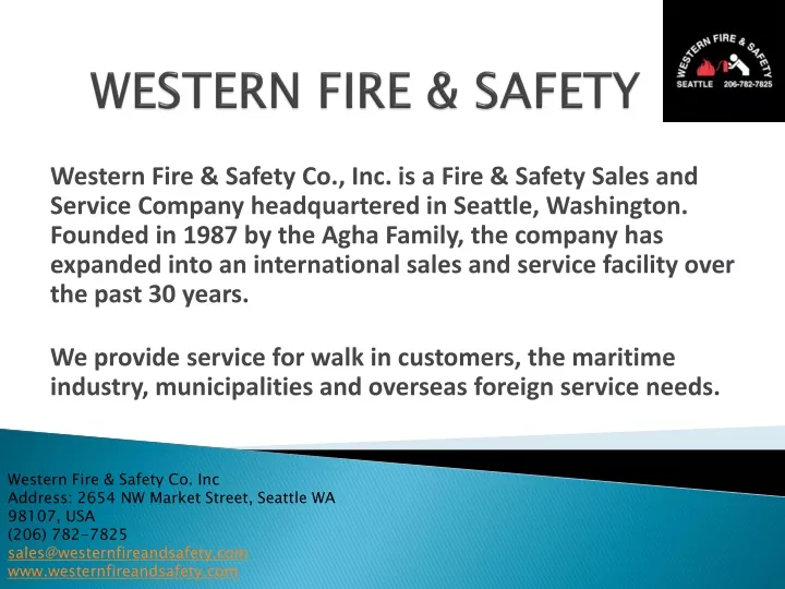 western fire safety