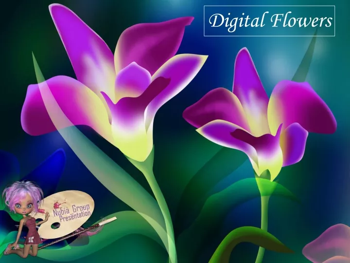 digital flowers