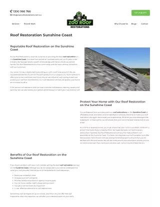 roof-restoration-sunshine-coast