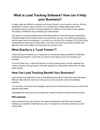 What is lead tracking software_ How can it help your business_.docx