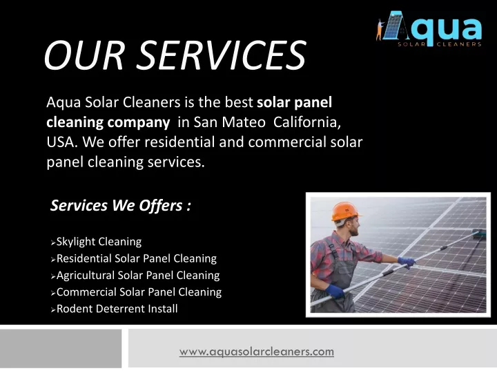 PPT - Solar Panel Cleaning Services by Aqua Solar Cleaners PowerPoint ...