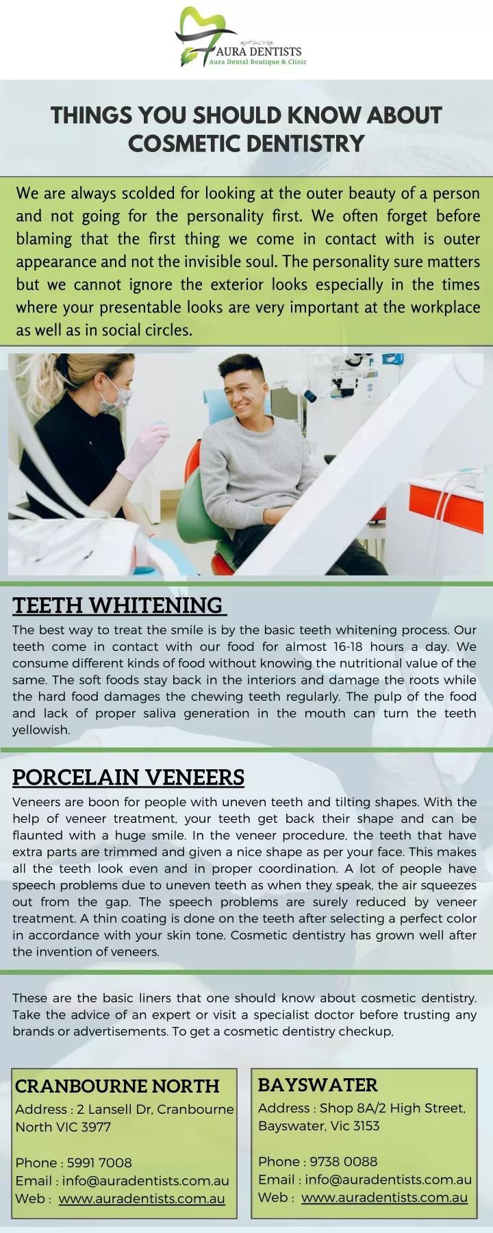 things you should know about cosmetic dentistry