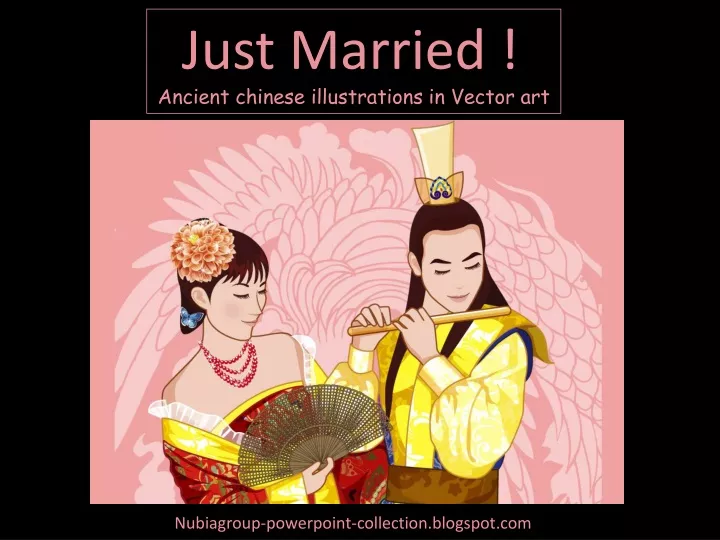 just married ancient chinese illustrations