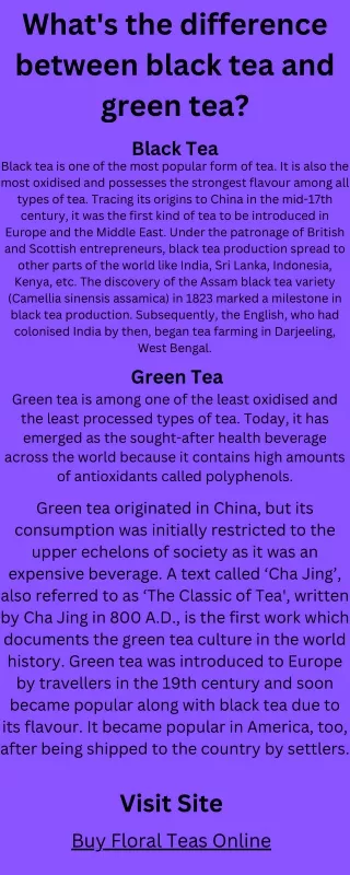 Buy Floral Teas Online