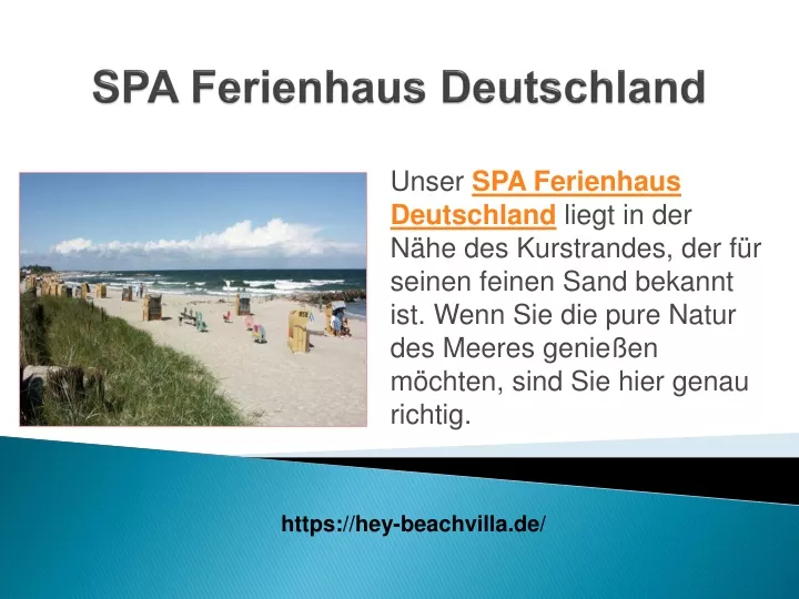 spa ferienhaus deutschland