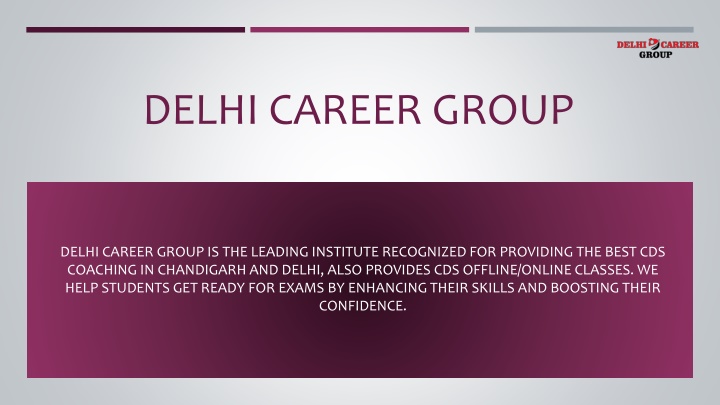 delhi career group