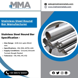 SS  Round Bar | SS Slotted Pipe | EN8 Round Bar | Mehran Metals & Alloys
