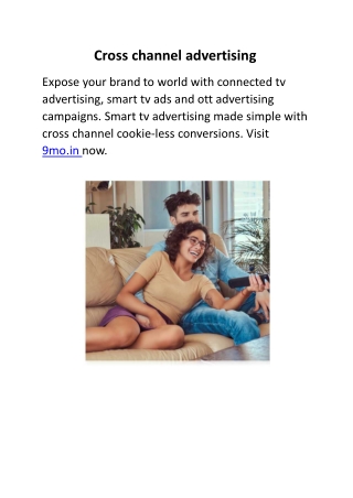 cross channel advertising expose your brand