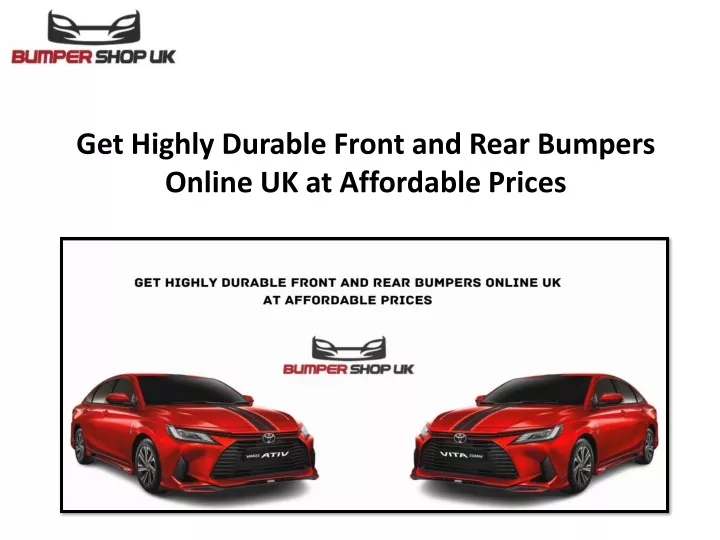 get highly durable front and rear bumpers online