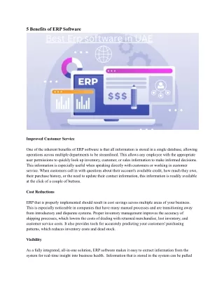 5 benefits of erp software