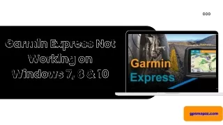 Garmin Express not working on window