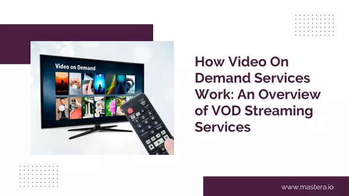 how video on demand services work an overview