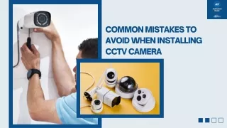 Common Mistakes To Avoid When Installing CCTV Camera