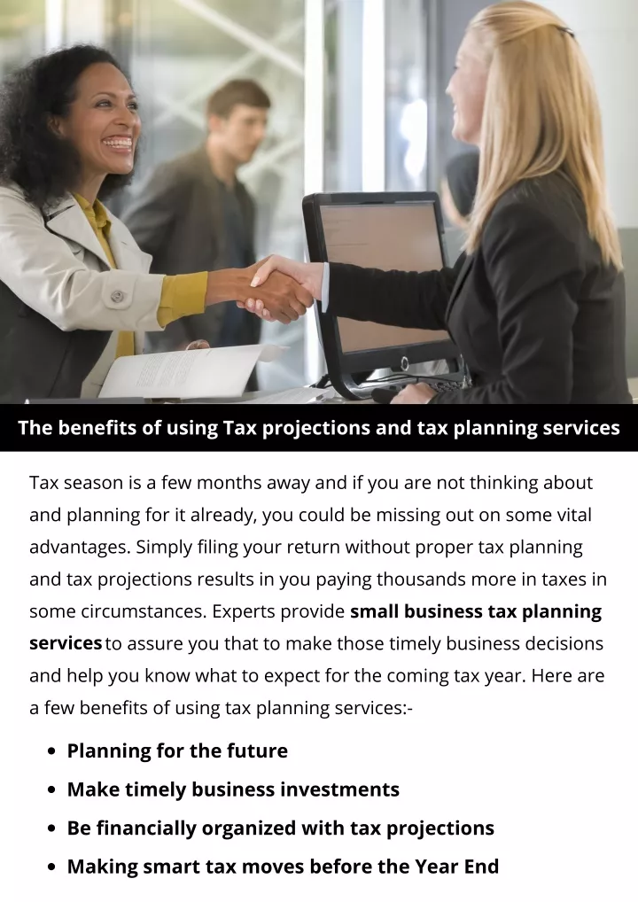 the benefits of using tax projections