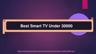Top 10 Best Smart LED TV Under 30,000 In India With Price