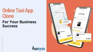 Online Taxi App Clone For Your Business Success