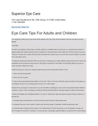 superior eye care