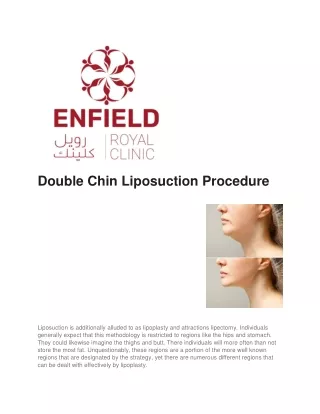 double chin liposuction procedure