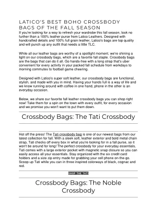 Boho crossbody bags