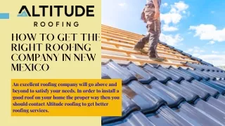 How to Get the Right Roofing Company in New Mexico