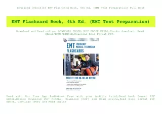 Download [ebook]$$ EMT Flashcard Book  4th Ed. (EMT Test Preparation) Full Book