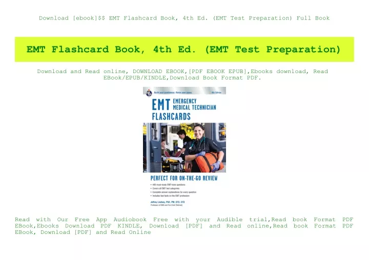 PPT - Download [ebook]$$ EMT Flashcard Book 4th Ed. (EMT Test ...