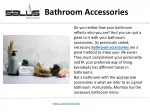 Best Bathroom Accessories In Mumbai, India | SalusIndia - slide 1