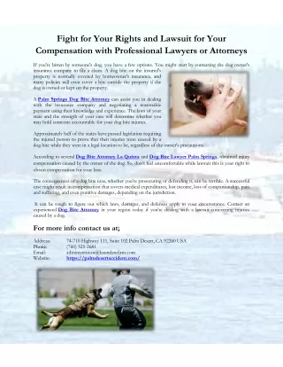 Palm Desert Car Accident Attorneys