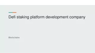 defi staking platform development company