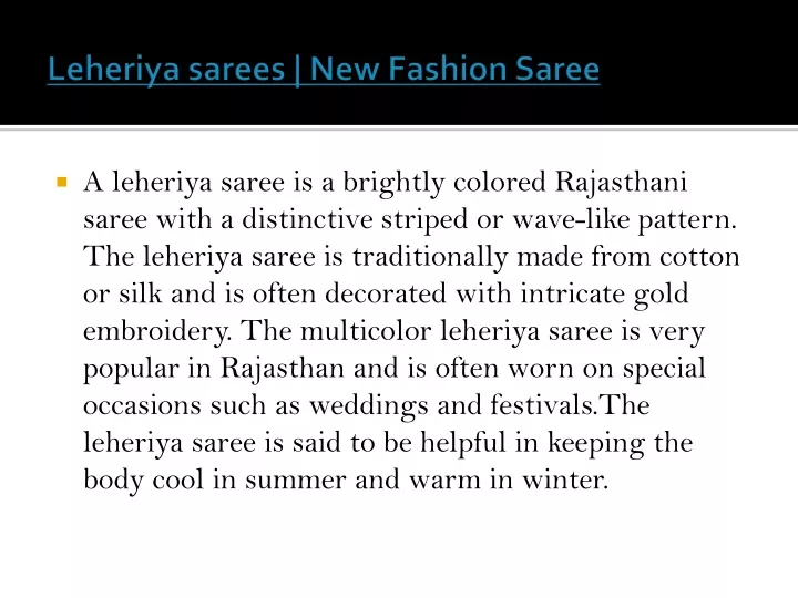 leheriya sarees new fashion saree