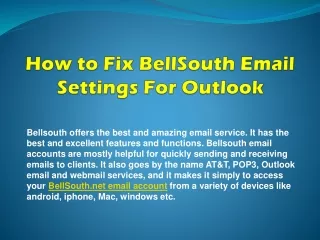 bellsouth offers the best and amazing email