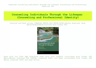 textbook$ Counseling Individuals Through the Lifespan (Counseling and Professional Identity) PDF