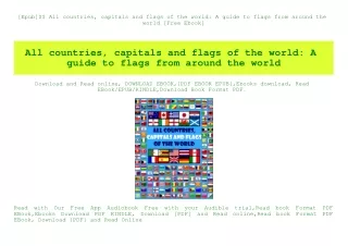 [Epub]$$ All countries  capitals and flags of the world A guide to flags from around the world [Free Ebook]
