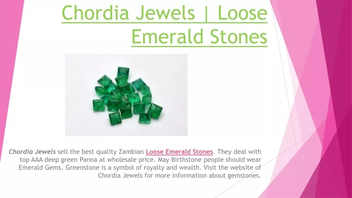 chordia jewels loose emerald stones