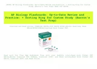 [BOOK] AP Biology Flashcards Up-to-Date Review and Practice   Sorting Ring for Custom Study (Barron's Test Prep) READ PD