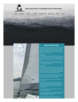 high quality sails at unbeatable factory direct