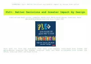 download plc better decisions and greater impact