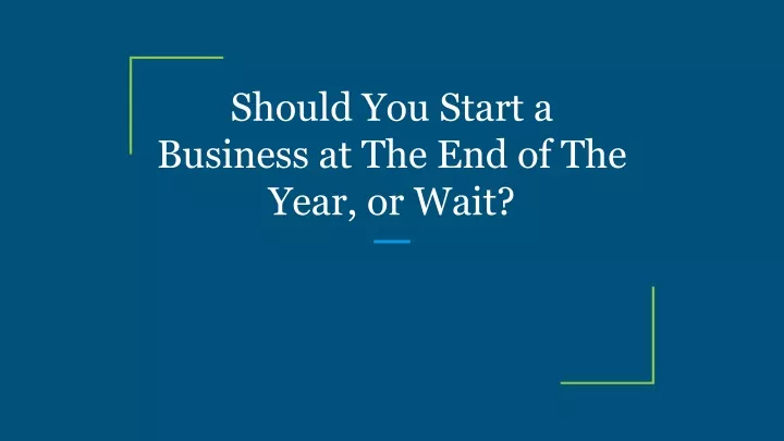 should you start a business