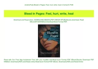 {mobiePub} Bleed in Pages Feel  hurt  write  heal in format E-PUB