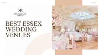 The Best Essex Wedding Venues - Stock Brook Manor