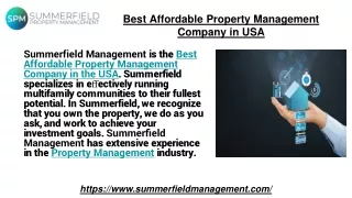 Best Affordable Property Management Company in USA