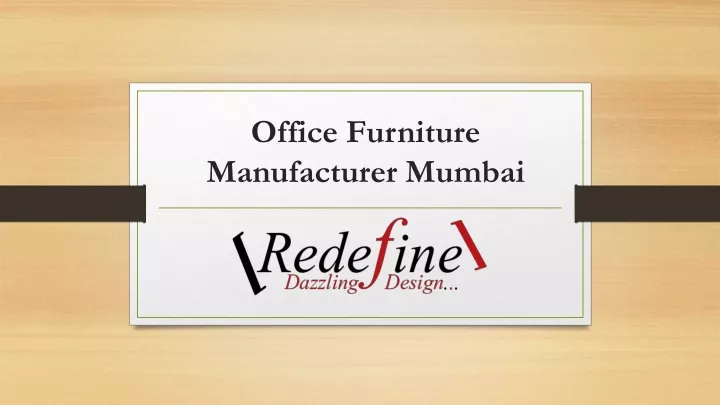 office furniture manufacturer mumbai