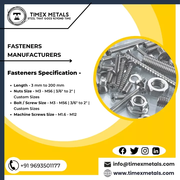 creative fasteners manufacturers