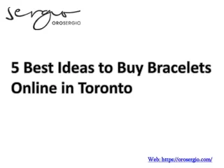 5 Best Ideas to Buy Bracelets Online in Toronto