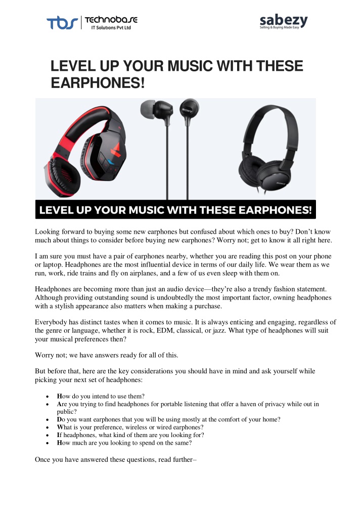 level up your music with these earphones
