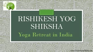 rishikesh yog shiksha