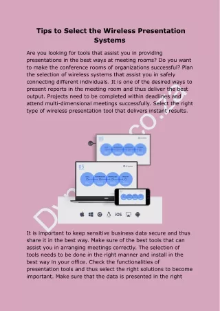 Tips to Select the Wireless Presentation Systems