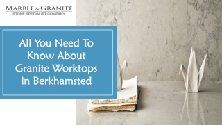 all you need to know about granite worktops